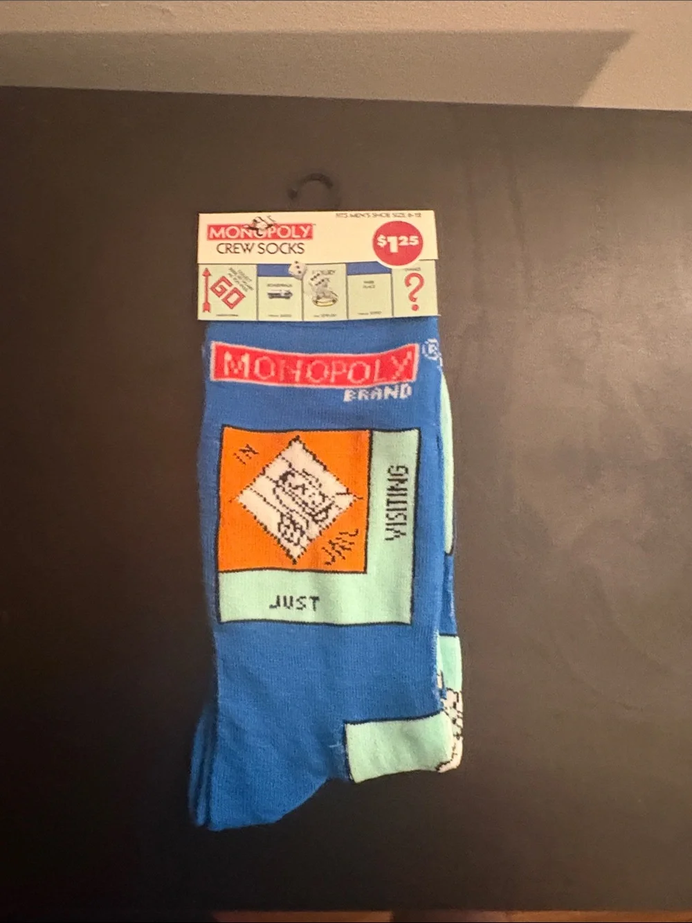 7 pair Novelty Men's Crew Socks Bundle - Baseball, Candy, Blue Motifs
